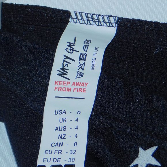 Nasty Gal Collection Flare Black w/stars Pants - Picture 7 of 9